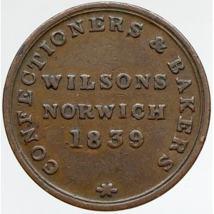 Staré zahraniční tokeny a známky, Velká Británie - Norwich