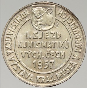 ČNS, pob. Pardubice, I. Sjezd numismatiků východních Čech 1957