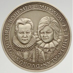 Ražby numismatiků - Miloslav Alan (1940 - 2016), Vzpomínková medaile manželů Alanových b.l. (2018)