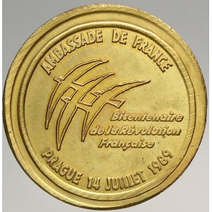 Francie, Medaile Francouzské ambasády v Praze 1989