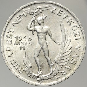 Maďarsko, Žeton maďarské mincovny na mezinárodní veletrh v Budapešti 1948