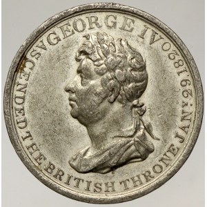Velká Británie, Jiří IV. Žeton k nastoupení na trůn 29.1.1820 a návštěvu Irska v srpnu 1821