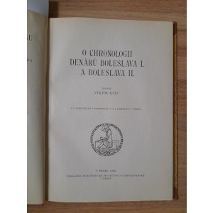 Publikace, Katz, Viktor: O chronologii denárů Boleslava I. a Boleslava II.