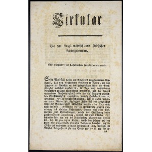 Cirkuláře a patenty, Josef II. Cirkulář - Brno, stanovení výběru daní pro nezletilé, 7.1.1790, 4 strany, německy