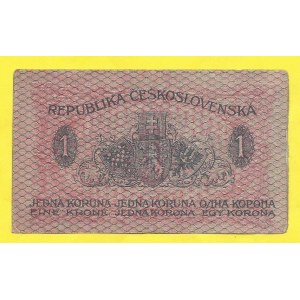 ČSR 1919 - 1938, 1 Kč 1919, s. 012. H-7a