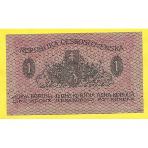 ČSR 1919 - 1938, 1 Kč 1919, s. 269. H-7a