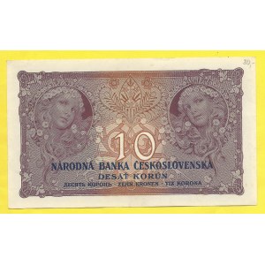 ČSR 1919 - 1938, 10 Kč 1927, s. N118. H-22b