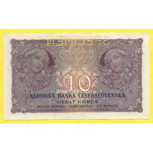 ČSR 1919 - 1938, 10 Kč 1927, s. N185. H-22bS1