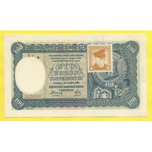 Československo 1944-45, 100 Ks 1940/(45), s. K6. H-63a1S1