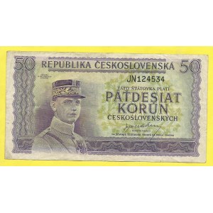 ČSR 1945 - 1953, 50 Kčs (1945), s. JN. H-73a