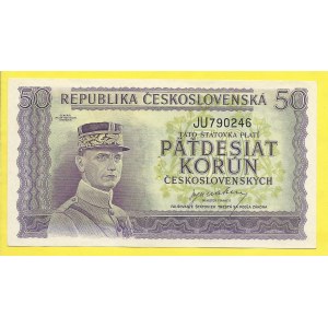 ČSR 1945 - 1953, 50 Kčs (1945), s. JU. H-73aS1