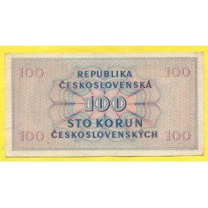 ČSR 1945 - 1953, 100 Kčs 1945, s. B27 600606. H-77a