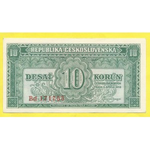 ČSR 1945 - 1953, 10 Kčs 1950, s. Bd. H-86b