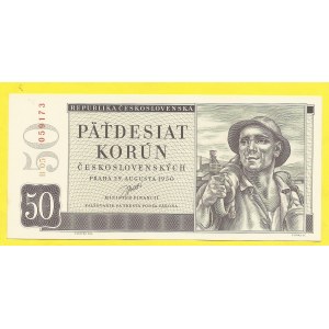 ČSR 1945 - 1953, 50 Kčs 1950, s. B05. H-88a