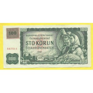 Česká republika, 100 Kč/Kčs 1961/(93), s. G88?. H.-CZ4b