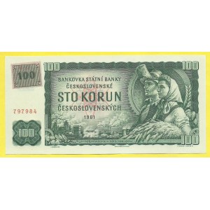 Česká republika, 100 Kč/Kčs 1961/(93), s. G93. H-CZ4b