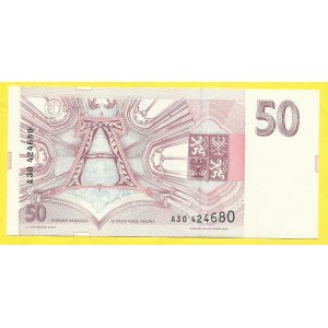 Česká republika, 50 Kč 1993, s. A30. H-CZ7a1