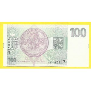 Česká republika, 100 Kč 1993, s. A27. H-CZ8a1