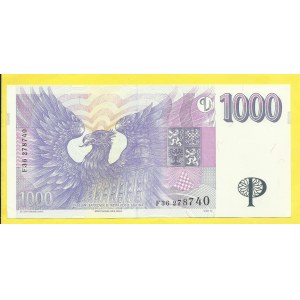 Česká republika, 1000 Kč 1996, s. F36. H-CZ19a