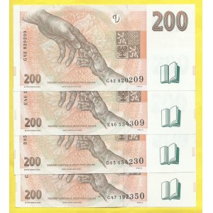 Česká republika, 200 Kč 1998, s. C47, D85, E46, G42, H-CZ24a
