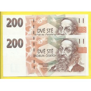 Česká republika, 200 Kč 1998, s. G09. H-CZ24a