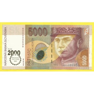 Slovenská republika, 5000 Ks 1993/99, s. A. H-SK33a