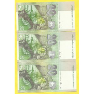 Slovenská republika, 20 Sk 2004-6. s. S, S, V. H-SK42a1, 48a1, 48a1