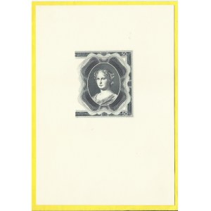 Pamětní tisky, Černotisk motiv z 50 K 1940, nečíslovaný na silnějším papíru