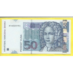 Chorvatsko, 50 dinara 2002. BB-H335