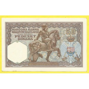 Jugoslávie, 50 dinara 1931, s. Y0934. BB-Y29
