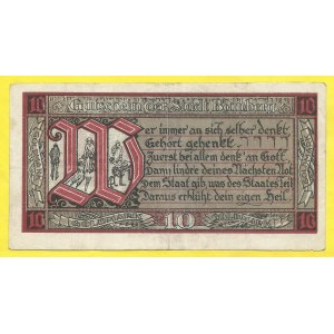 Německo - nouzové, Bamberg. 10 Goldmark 1923. Mehl-0175.4