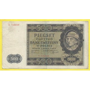 Polsko, 500 zlotych 1940, s. A. Milcz-98a