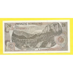 Rakousko, 20 schilling 1967. Pick-142