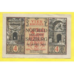 Rakousko, Salzburg. 4 K 1920. Čapek-745b