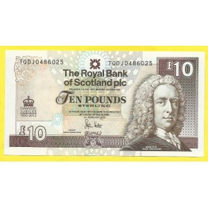 Skotsko, The Royal Bank. 10 liber 2012. 60 let vlády. Pick-368