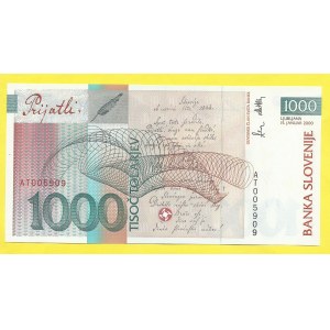 Slovinsko, 1000 Tolarjev 2000, s. AT. Pick 22a