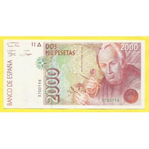 Španělsko, 2000 pesetas 1992. Pick-164