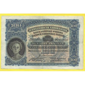 Švýcarsko, 100 franků 1940. Pick-35m