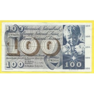 Švýcarsko, 100 franků 1970. Pick-49l