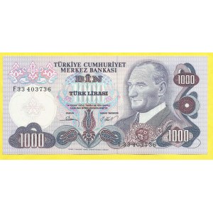 Turecko, 1000 lir 1970. Pick- 191