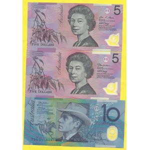 Austrálie, 5 dollar 2006, 7, 10 dollar 2006. Pick-57d, e, 58c
