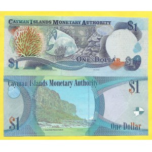 Cajmanské ostrovy, 1, 1 dollar 2001, 2010. Pick-26c, 38c