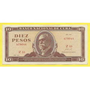 Kuba, 10 peso 1971. Pick-105a