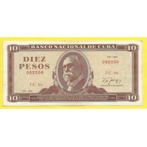 Kuba, 10 peso 1988. Pick-105a