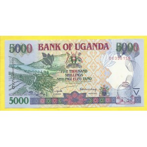 Uganda, 5000 shilling 2002. Pick-40b