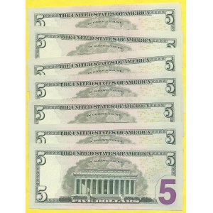 USA, 5 dollar 2006, 2013. Pick-524, 539
