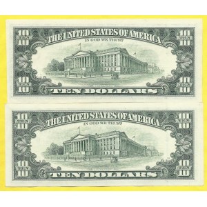 USA, 10 dollar 1990, 1995. Pick-486, 499