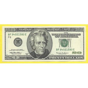 USA, 20 dollar 1999. Pick-507