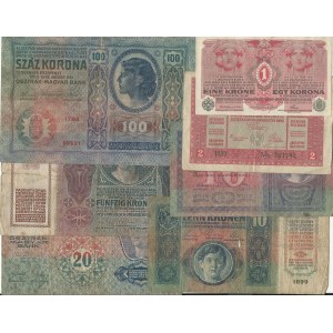 Soubory bankovek, Soubor bankovek R-U, 1904 - 17