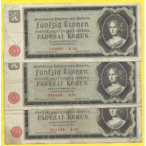 Soubory bankovek, 50 K 1940, s. A18, 22, 32. H-34a